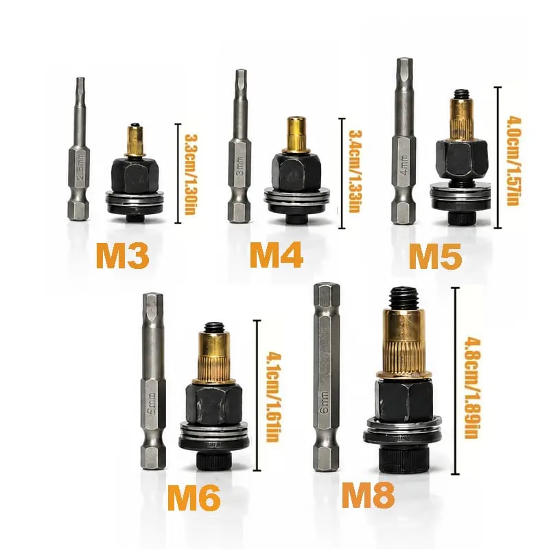 🔧 Complete 72-in-1 Rivet Nut Kit | 5 Sizes for All Daily Fastening Projects