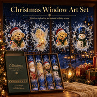 Christmas Window Art Set – 4-Piece (20% OFF & Free Shipping)