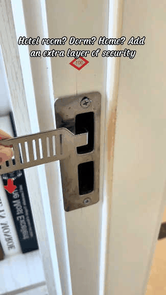 🔒 Portable Stainless Steel Travel Door Security Lock