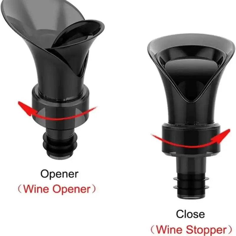 2‑in‑1 Floral Wine Pourer & Stopper | Drip‑Free Pouring & Seal To Keep Wine Fresh
