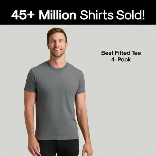 🧵 True Classic Men’s 4-Pack Short Sleeve Crew Neck T-Shirts