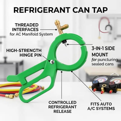 3-in-1 Refrigerant Can Tap Valve for R12 & R134A Car AC Charging
