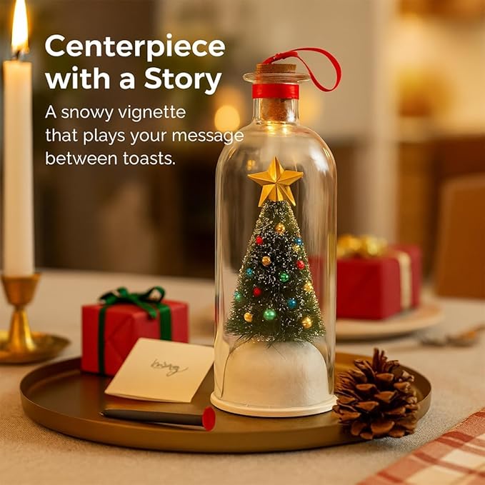 🔥Limited Time 50% Off🎄 8" Recordable Christmas Tree Message In A Bottle