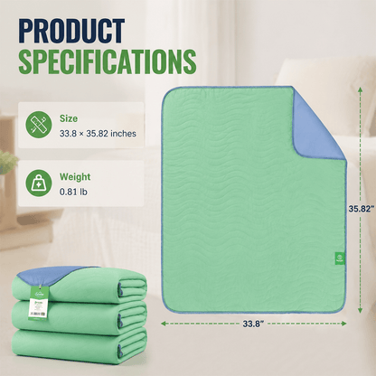 🌙 Washable Underpads – Heavy Absorbency Reusable Waterproof Protection for Kids, Adults, Seniors & Pets