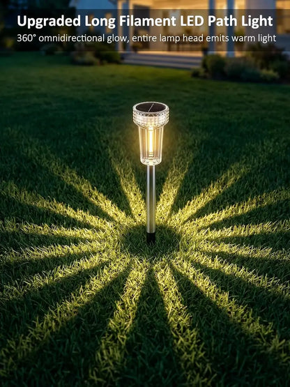 🏡 Solar Pathway Lights - Bright Warm LED for Garden, Yard & Walkway✨
