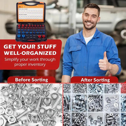 🔥Flash Sale 49% Off✨44Pcs Alloy Nut and Bolt Thread Inspector