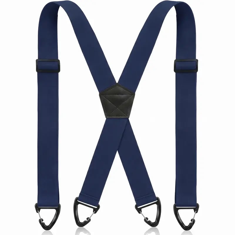 Men's X-Back Suspenders with Hook Clips