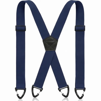 Men's X-Back Suspenders with Hook Clips