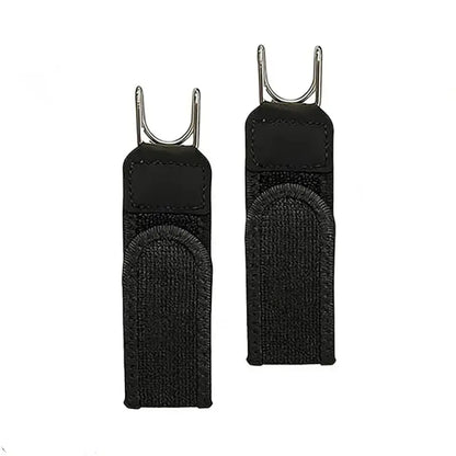 2PCS Adjustable Buckle-Free Elastic Belt, Invisible Metal Hook Waist Belt for Men & Women