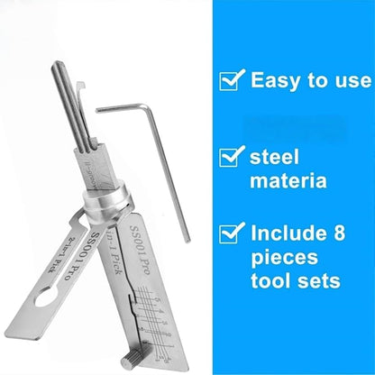🔥HOT SALE 49% OFF⚒️Stainless Steel Master Key Locksmith Training Tool, SS001 Pro Tool, Practical Cylinder Set