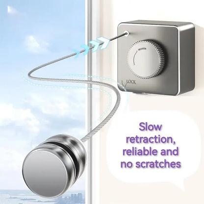 Wall Mount Invisible Stainless Steel Washing Line with Slow Retraction Design🏠