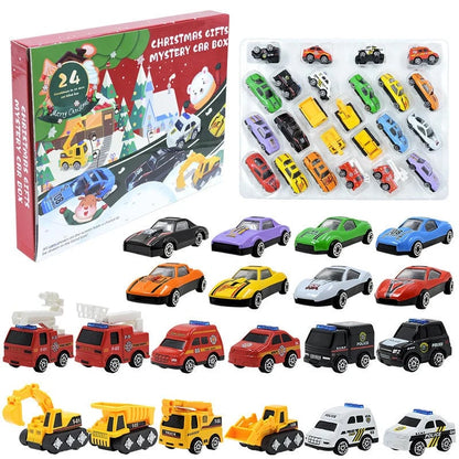 🔥Limited Time Promotion 49% OFF！！！🚗Kids Advent Calendar for Boys: Alloy Construction Engineering Vehicle Toy Sets