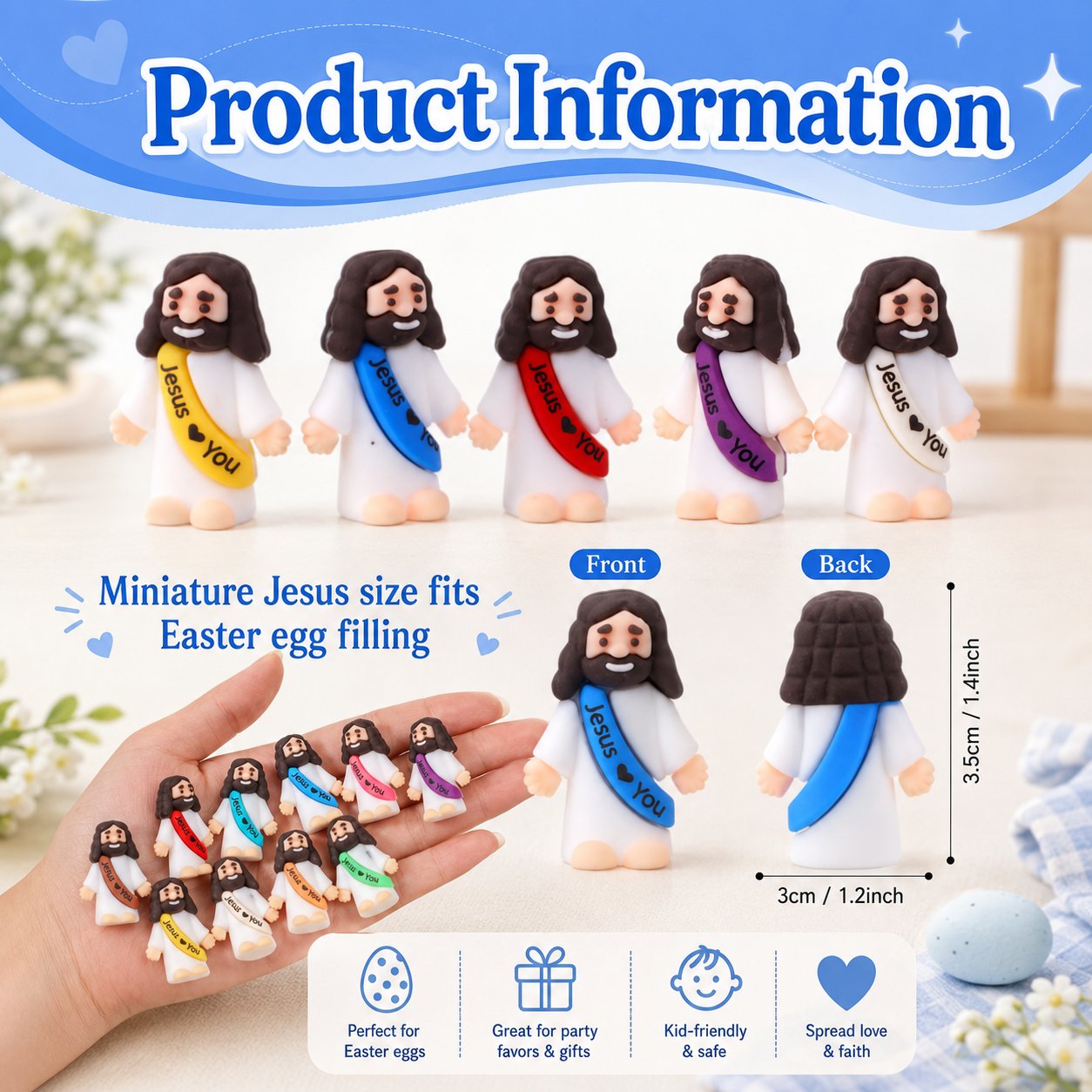 🔥Original Design  Figures - Jesus Loves You💖