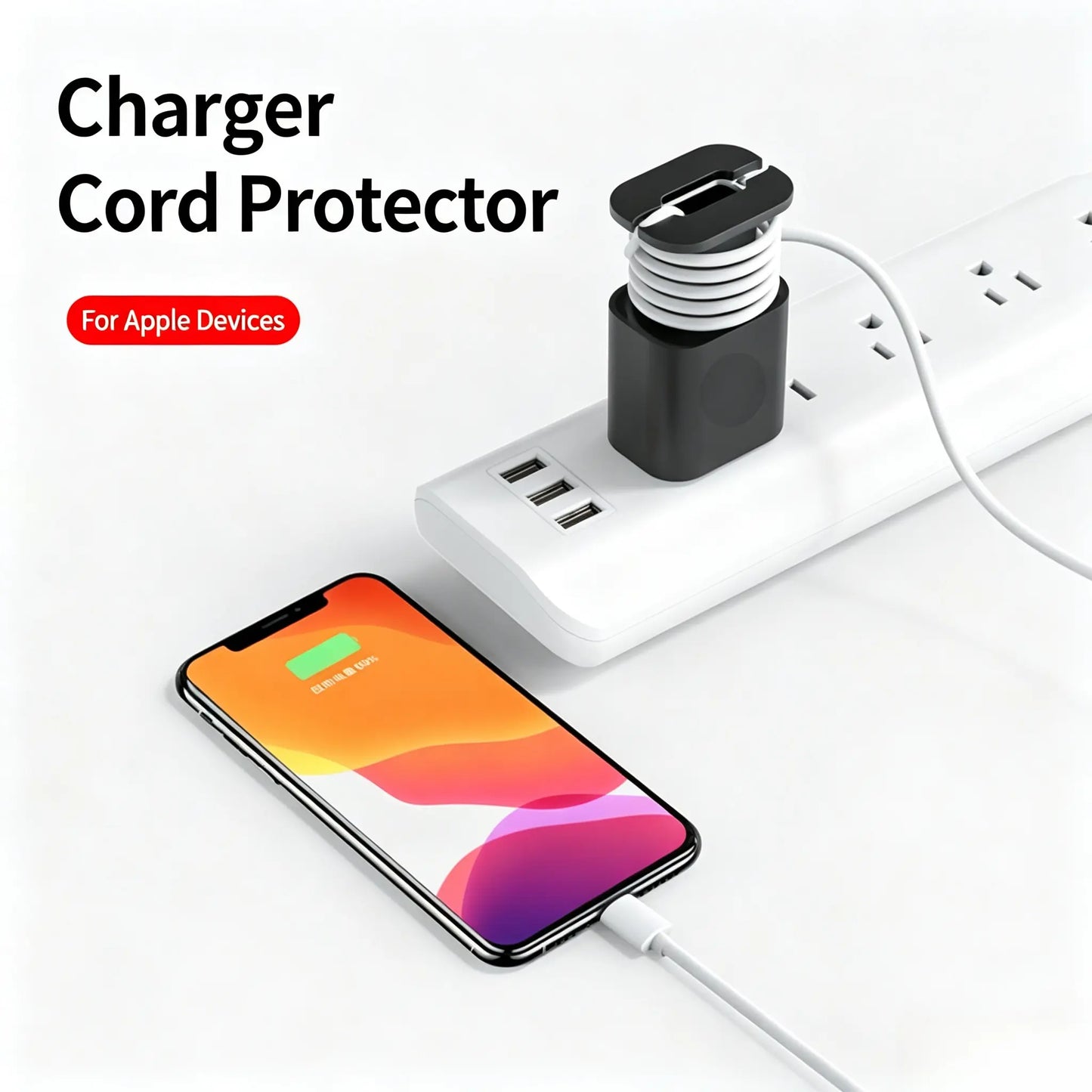 2PCS 2-in-1 Silicone Charger Protector with Cord Wrap for 18W/20W Adapters ✅