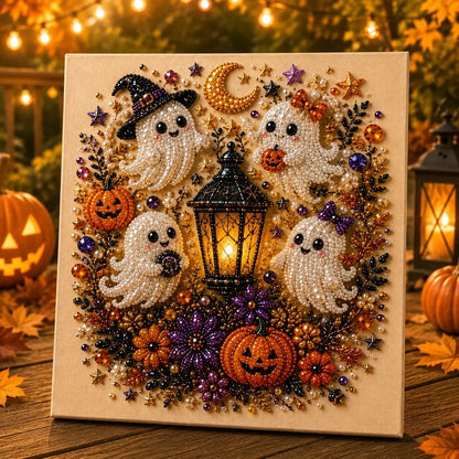 💥 Last Day 49% OFF – 👻✨ Halloween Pearl Art DIY Kit – Turn Tiny Pearls into Spooky-Cute Magic