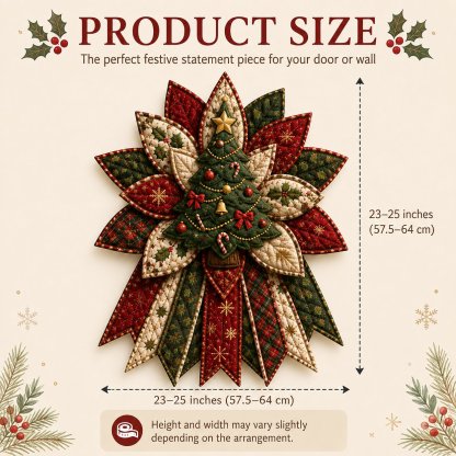 🎉 Holiday Celebration 50% OFF 🎄 – Festive Quilted Christmas Door Hanging DIY Sewing Kit