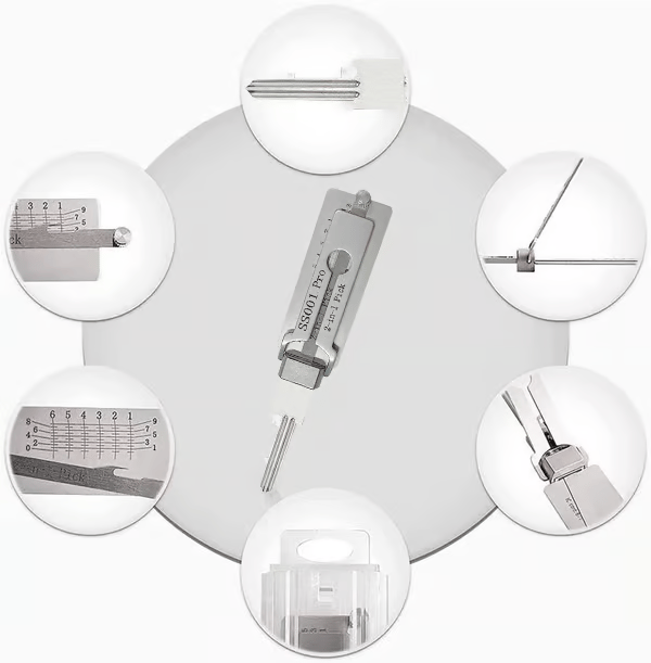 🔥HOT SALE 49% OFF⚒️Stainless Steel Master Key Locksmith Training Tool, SS001 Pro Tool, Practical Cylinder Set