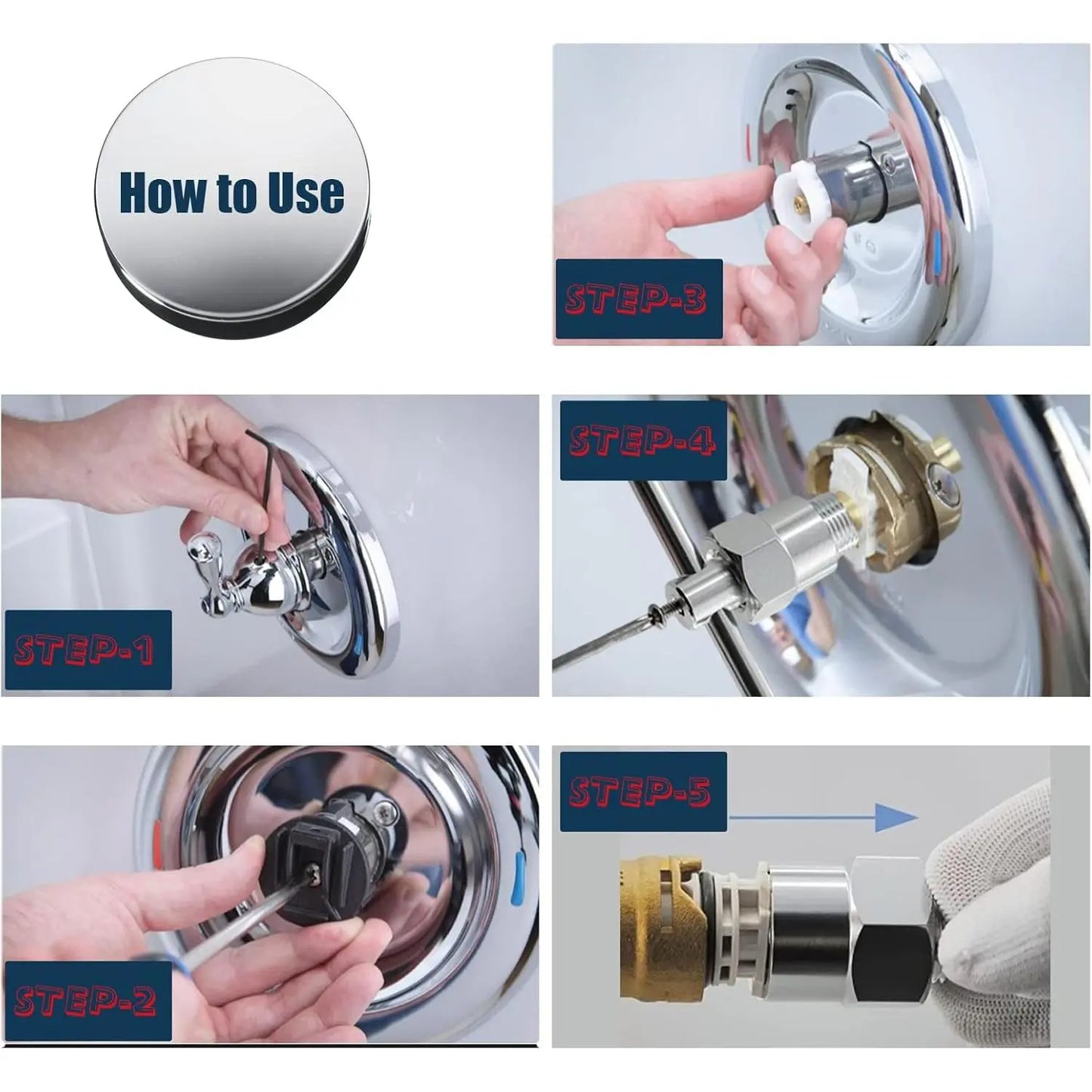 Cartridge Puller Tool for Moen 1200, 1222 & 1225 Faucets