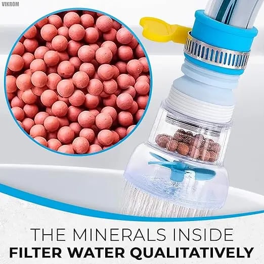 Rotatable Water Saving Tap Extender with Mineral Filter