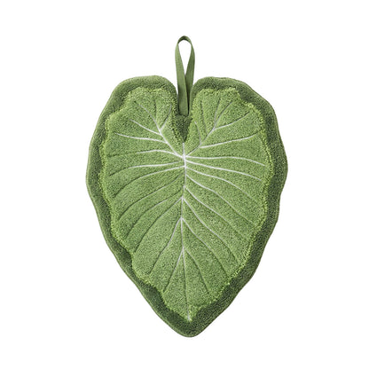 Botanical Leaf Microfiber Hand Towel