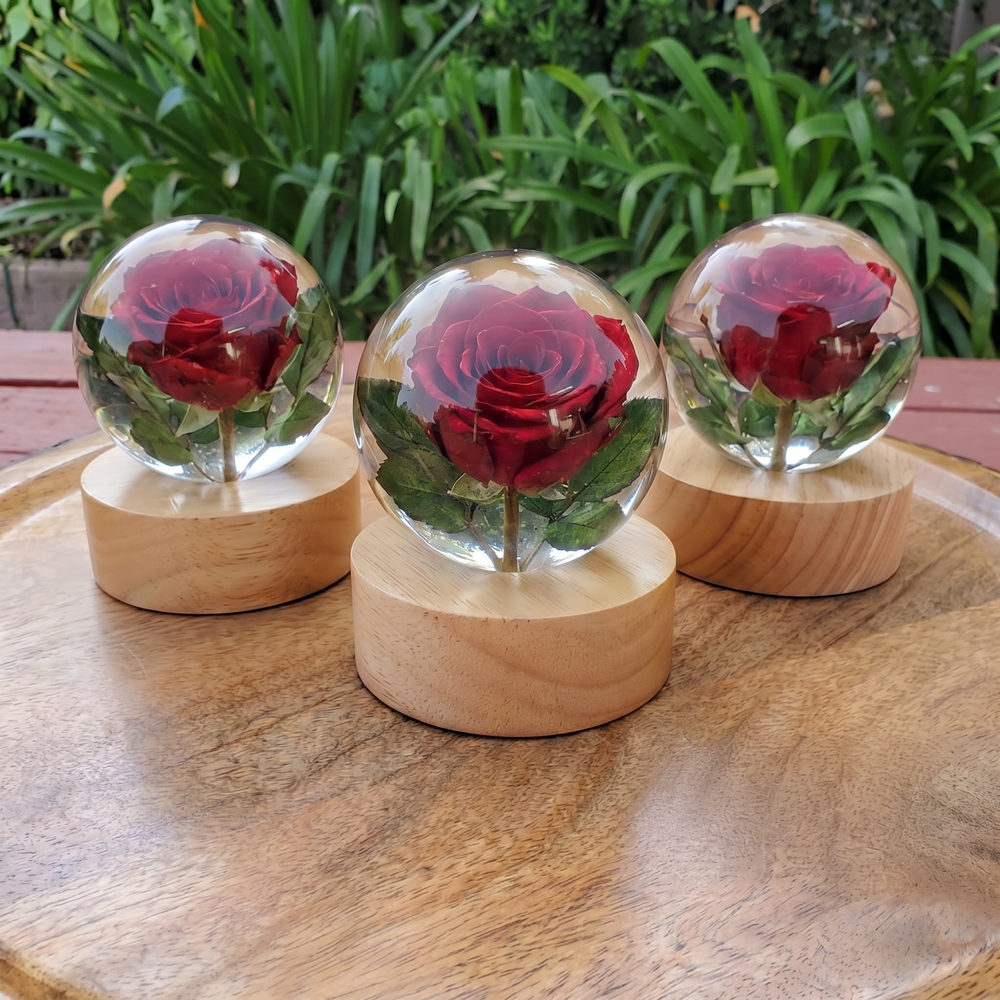 Eternal Flower Resin Lamp 🌸 Handcrafted Floral Night Light, Unique Home Decor & Meaningful Gift