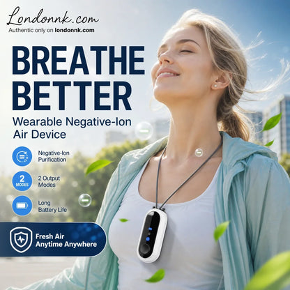 Wearable Air Purifier with Negative Ion Technology