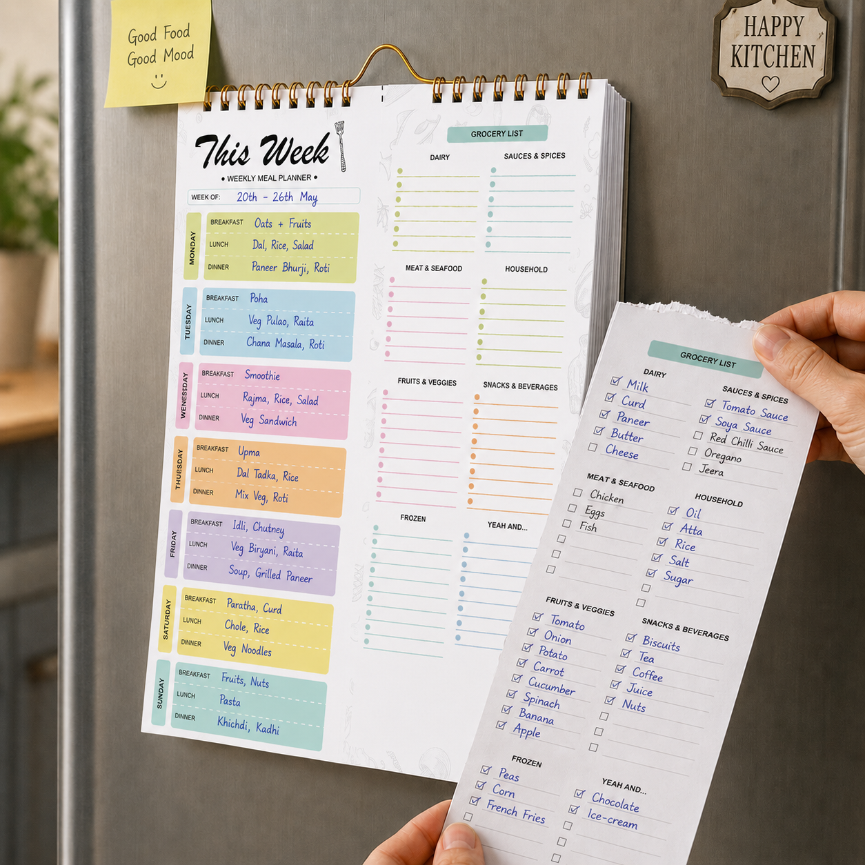 Weekly Food Planning Pad