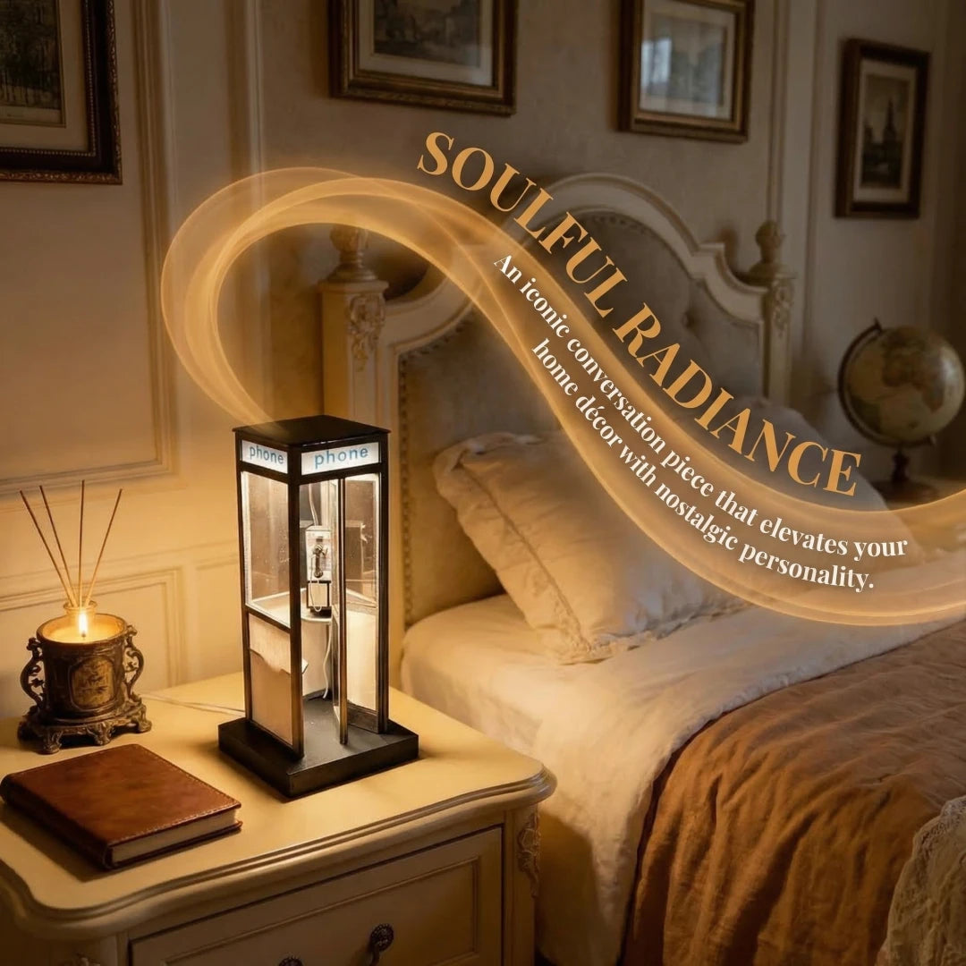 🔥Last Day 49% OFF - ☎️Retro Vintage Tall PhoneBooth Lamp