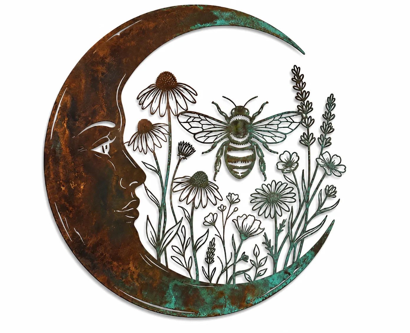✨✨Last Day 50% OFF✨🌜️Crescent Moon Bee Wall Decor🐝