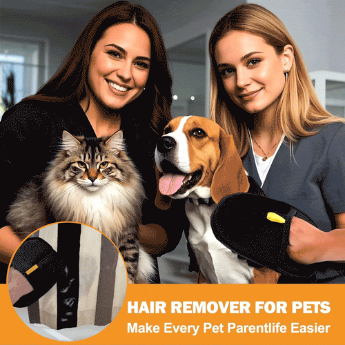 🔥Latest Technology🔥🐾🧤 Pet Hair Remover Electrostatic Gloves – Double-Sided Efficient, Soft Silicone & Washable Reusable (Versatile Home+Car)!