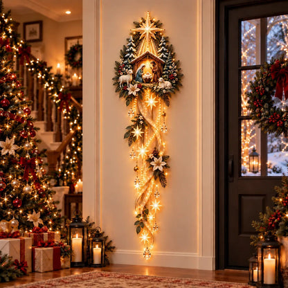 ✨Last Day 49% Off✝️Jesus, Angel & Nativity Lighted Wall Light Décor