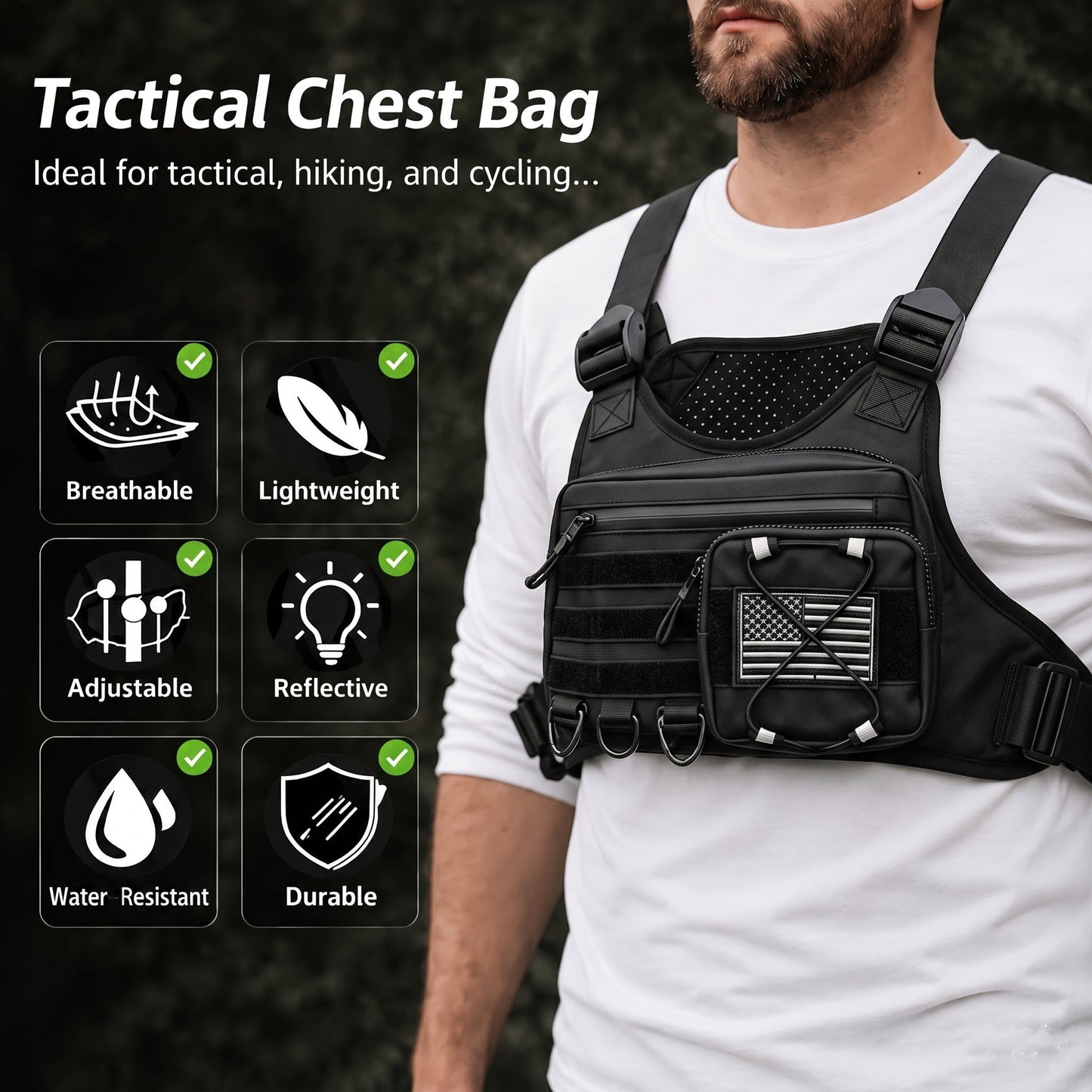 Lightweight Tactical Chest Rig Bag