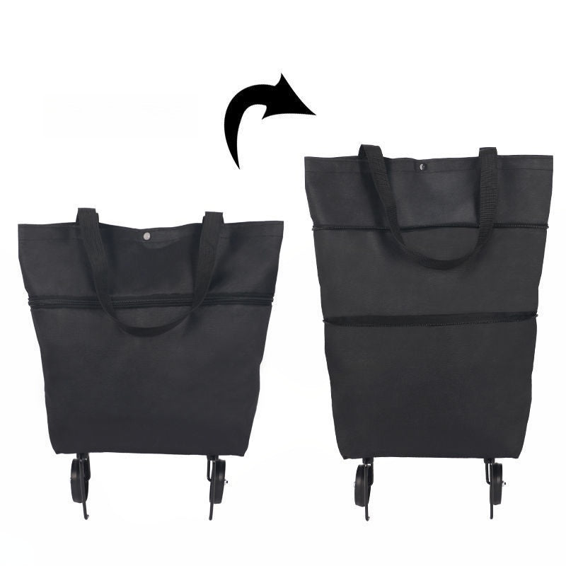 🔥LAST DAY 50% OFF-2-in-1 Foldable Shopping Cart
