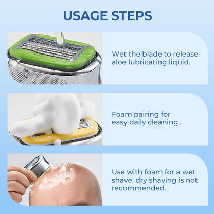 Buy 1 Get Original Replacement Blade🔥 Manual shaving tool for bald heads