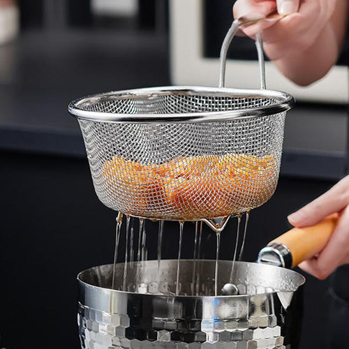 📢📢40% OFF !! ⏰Stainless Steel Sieve with Handle🥄🫕