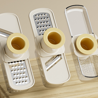 🥔 3-in-1 Mandoline Slicer with Container - Sharp Blades for Perfect Veggie Cuts, Compact & Dishwasher Safe 🥒📦