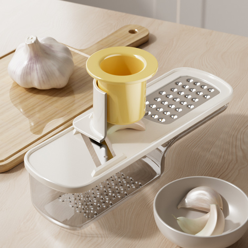 🥔 3-in-1 Mandoline Slicer with Container - Sharp Blades for Perfect Veggie Cuts, Compact & Dishwasher Safe 🥒📦