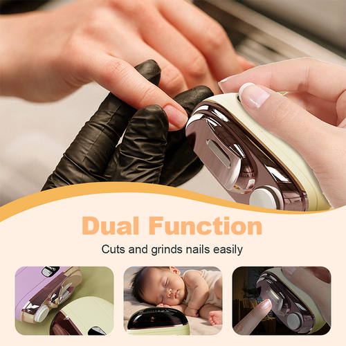 ✨ 2-in-1 Safe Electric Nail Clipper & Polisher✂️💅