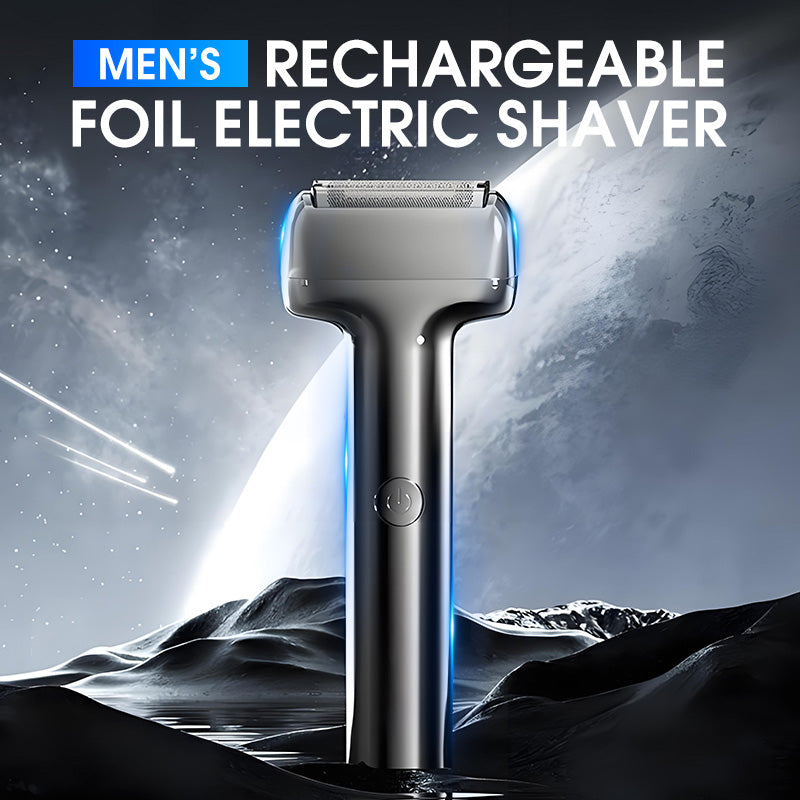 Men's Rechargeable Foil Electric Shaver – Efficient Close Shaving, Cordless Portable Wet & Dry Beard Razor for Daily Grooming