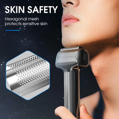 Men's Rechargeable Foil Electric Shaver – Efficient Close Shaving, Cordless Portable Wet & Dry Beard Razor for Daily Grooming