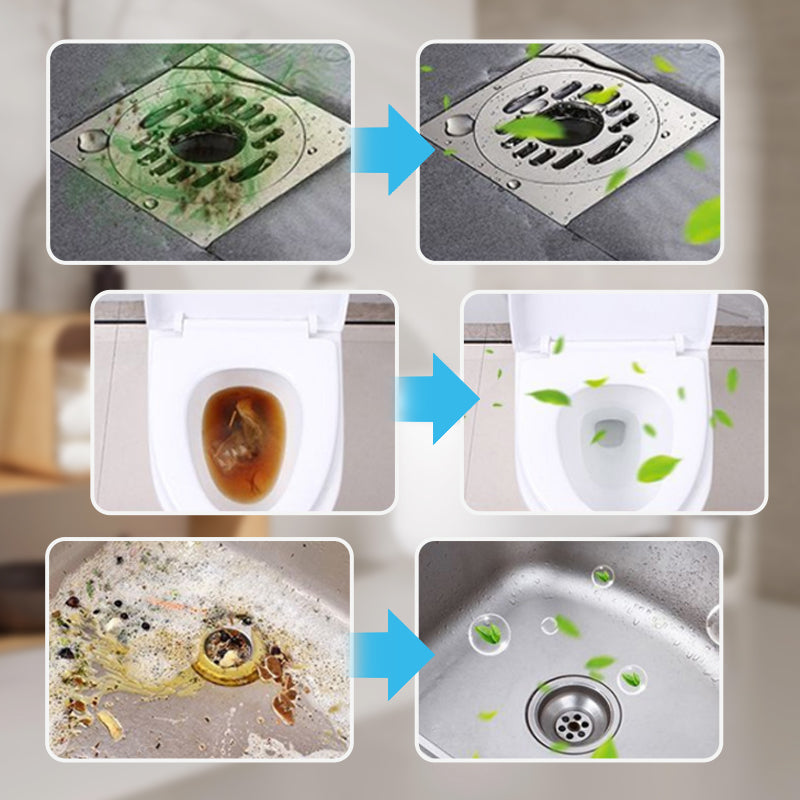 🔥50% OFF ❤️Powerful Cleaning Effervescent Tablets for Pipe, Fast Dissolve Hair Grease Clogs, Deodorizing Antibacterial Pipe Cleaner for Sink Toilet Floor Drain