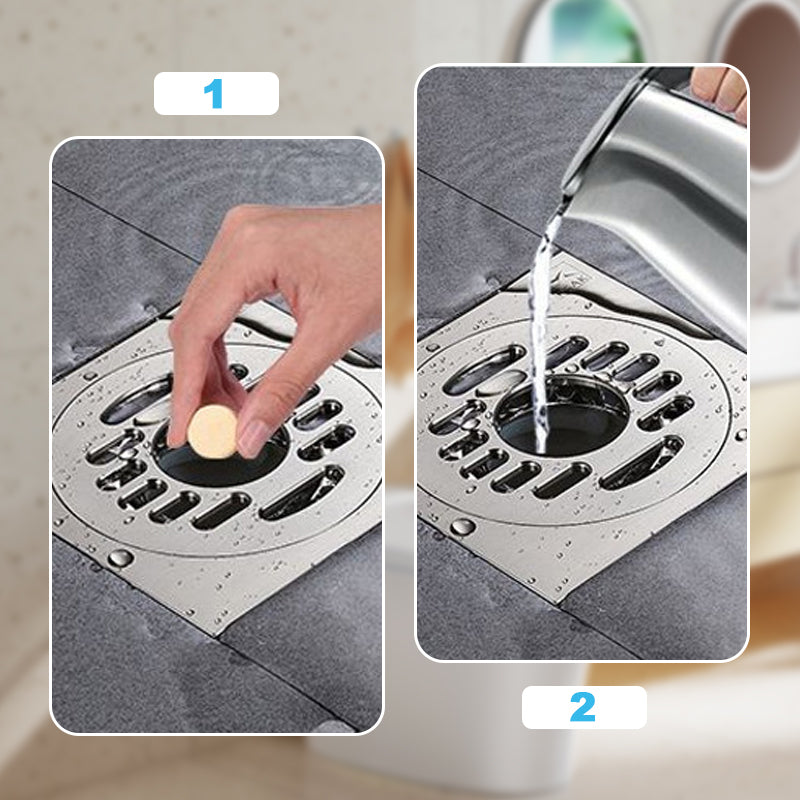 🔥50% OFF ❤️Powerful Cleaning Effervescent Tablets for Pipe, Fast Dissolve Hair Grease Clogs, Deodorizing Antibacterial Pipe Cleaner for Sink Toilet Floor Drain