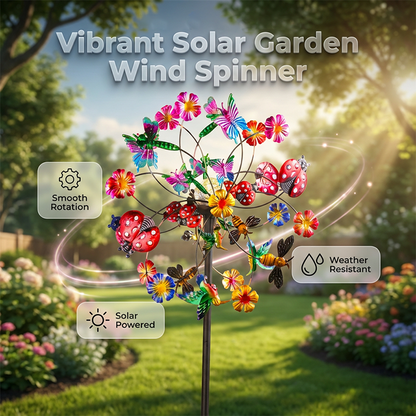 🌸FREE SHIPPING🌬️🎡 Solar-Powered Wind Spinner for Garden