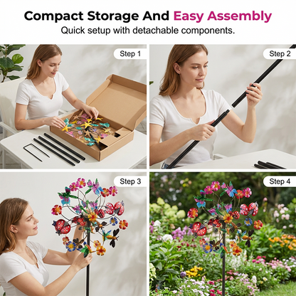 🌸FREE SHIPPING🌬️🎡 Solar-Powered Wind Spinner for Garden