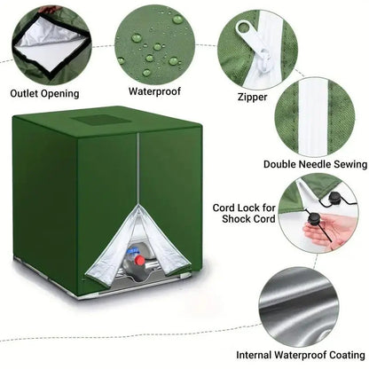 💧 Waterproof IBC Tote Cover – Heavy-Duty, UV-Blocking, Secure Fit ⛈️