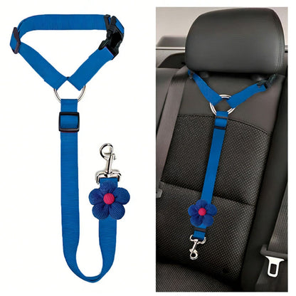 2-in-1 Dog Car Seat Belt & Walking Leash