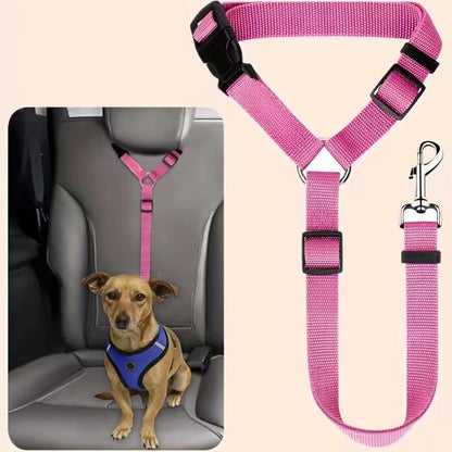 2-in-1 Dog Car Seat Belt & Walking Leash