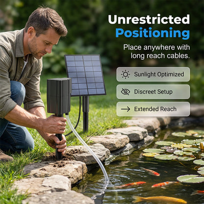 🌱50% OFF NOW ! ☀️Solar Powered Pond Aerator Air Pump – wire-free easy installation, energy-saving oxygen supply, outdoor fish pond water circulation, garden koi tank essential!