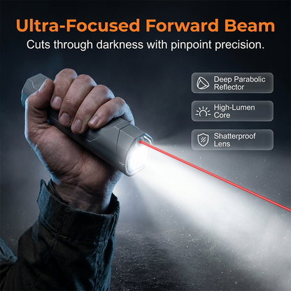 🥳2026 HOT SALE🥳💞50K+ SOLD!🏠⚡ 50% OFF!Infrared Laser Flashlight with COB Magnetic Base