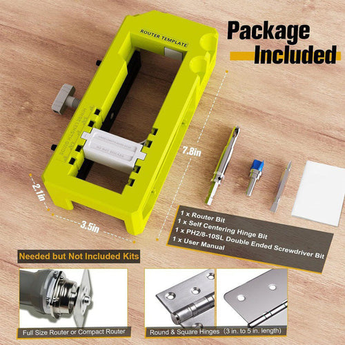 Perfect-Fit™ Adjustable Door Hinge Jig Kit